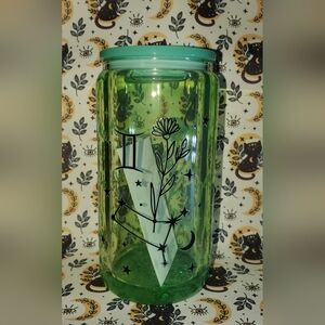 Green Zodiac Glass Tumbler